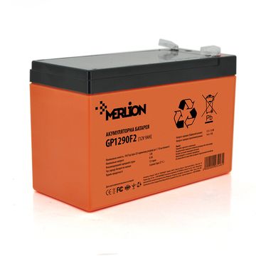 Акумуляторна батарея Merlion AGM 12 V 9 Ah PREMIUM (GP1290F2) GP1290F2PREMIUM