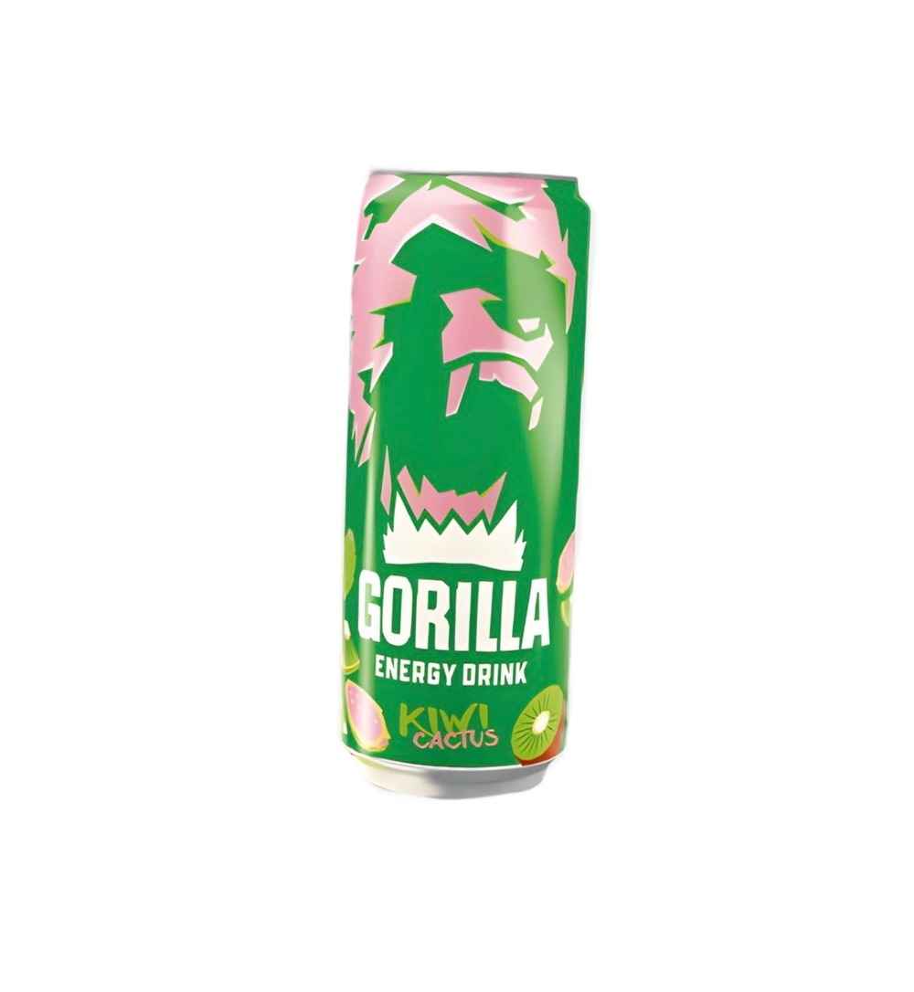 Энергетический напиток Gorilla Kiwi Cactus 0,45 л. ж\б