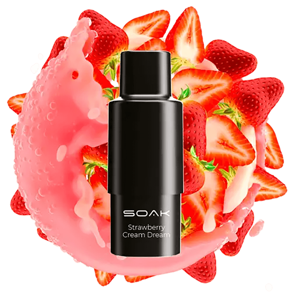 Картридж SOAK Q - Strawberry Cream Dream (Клубничный Милкшейк)