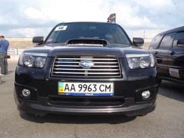 Накладка на передний бампер для Subaru Forester SG