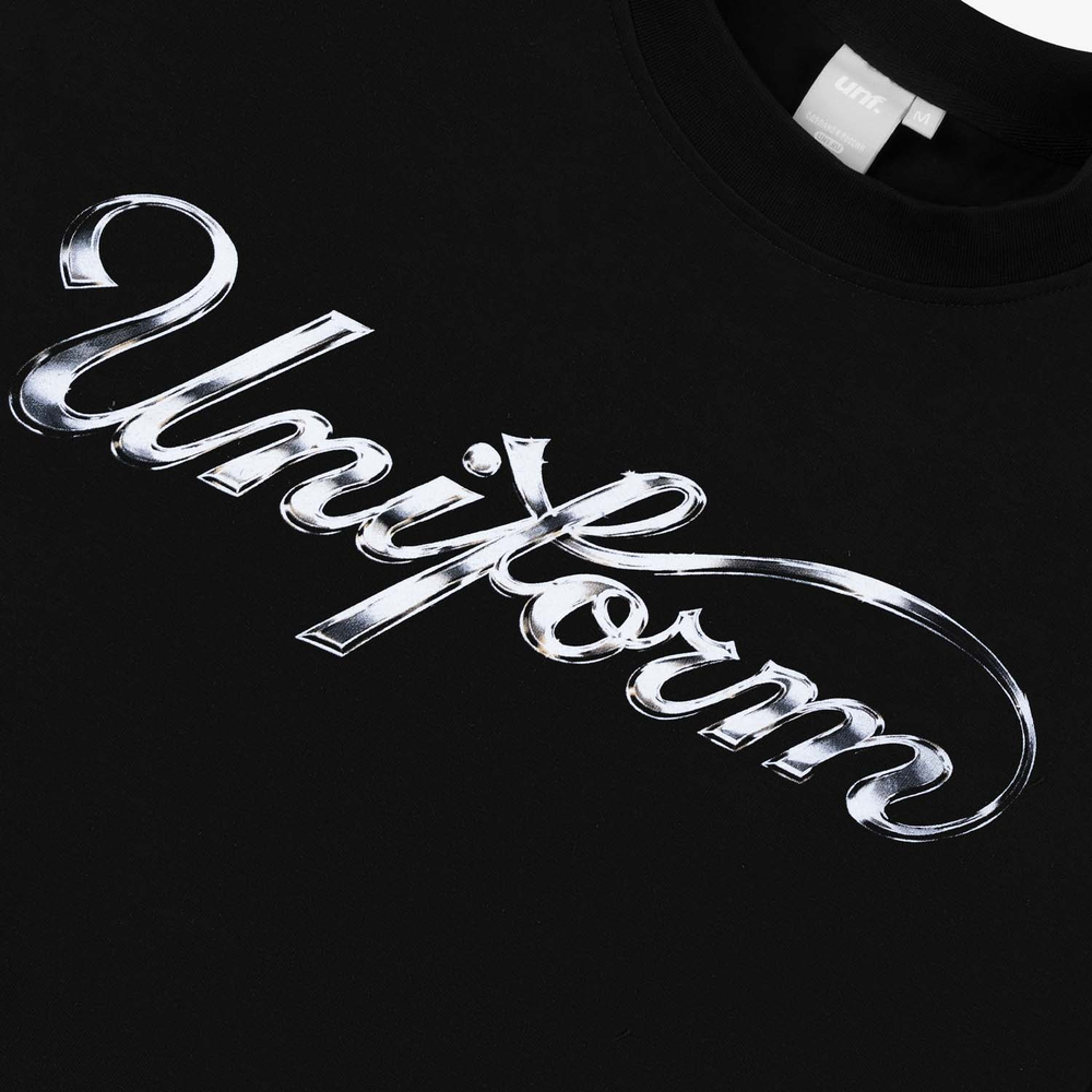 Футболка UNIFORM Heavy Baseball Chrome черный