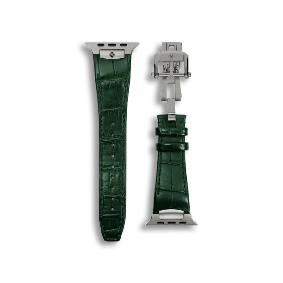 Ремешок для Apple Watch - Alligator Leather Green