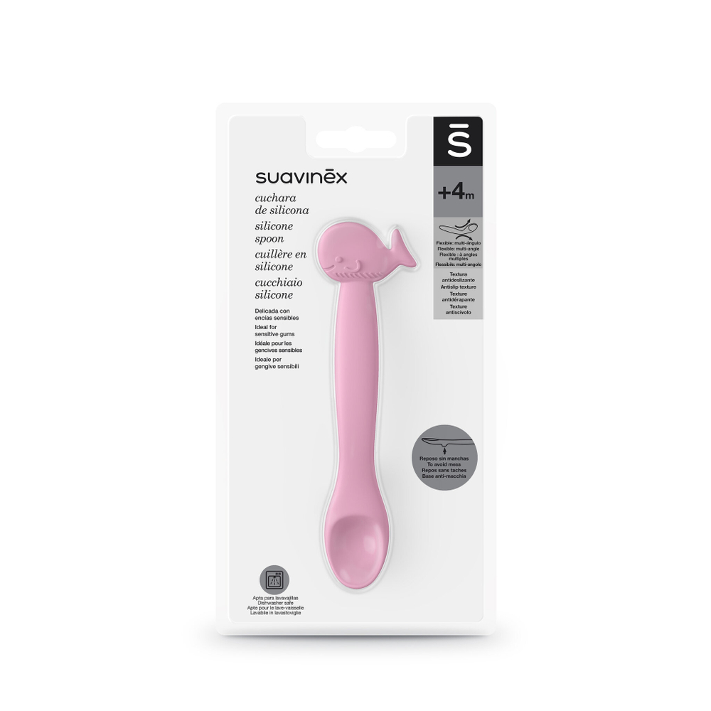 Уцененный товар: силиконовая ложка для кормления Suavinex