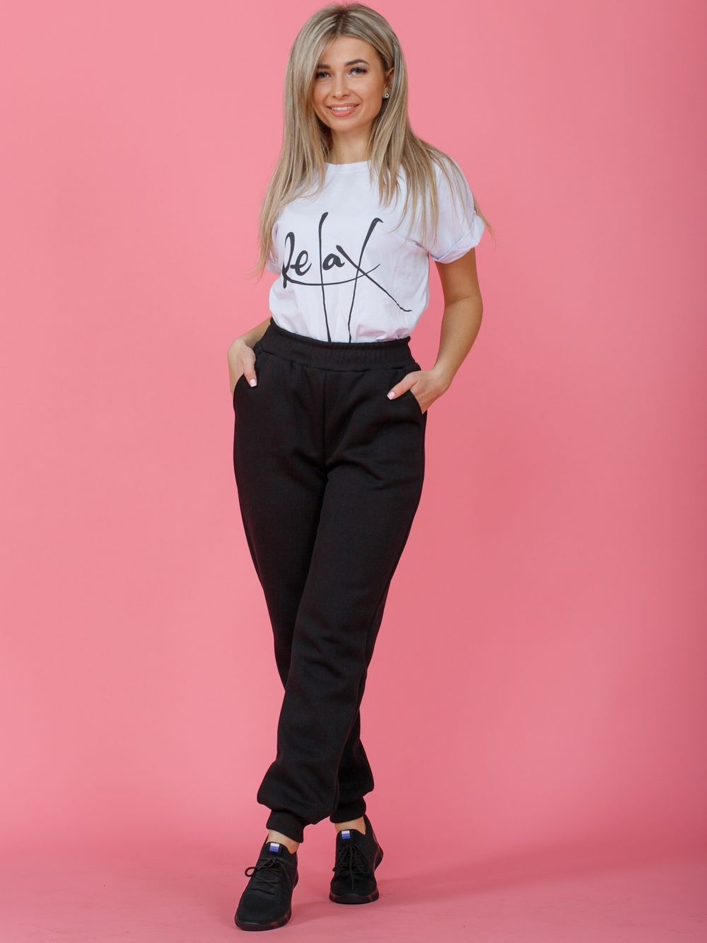 838 Брюки "Черный" SveTekst (Акция)