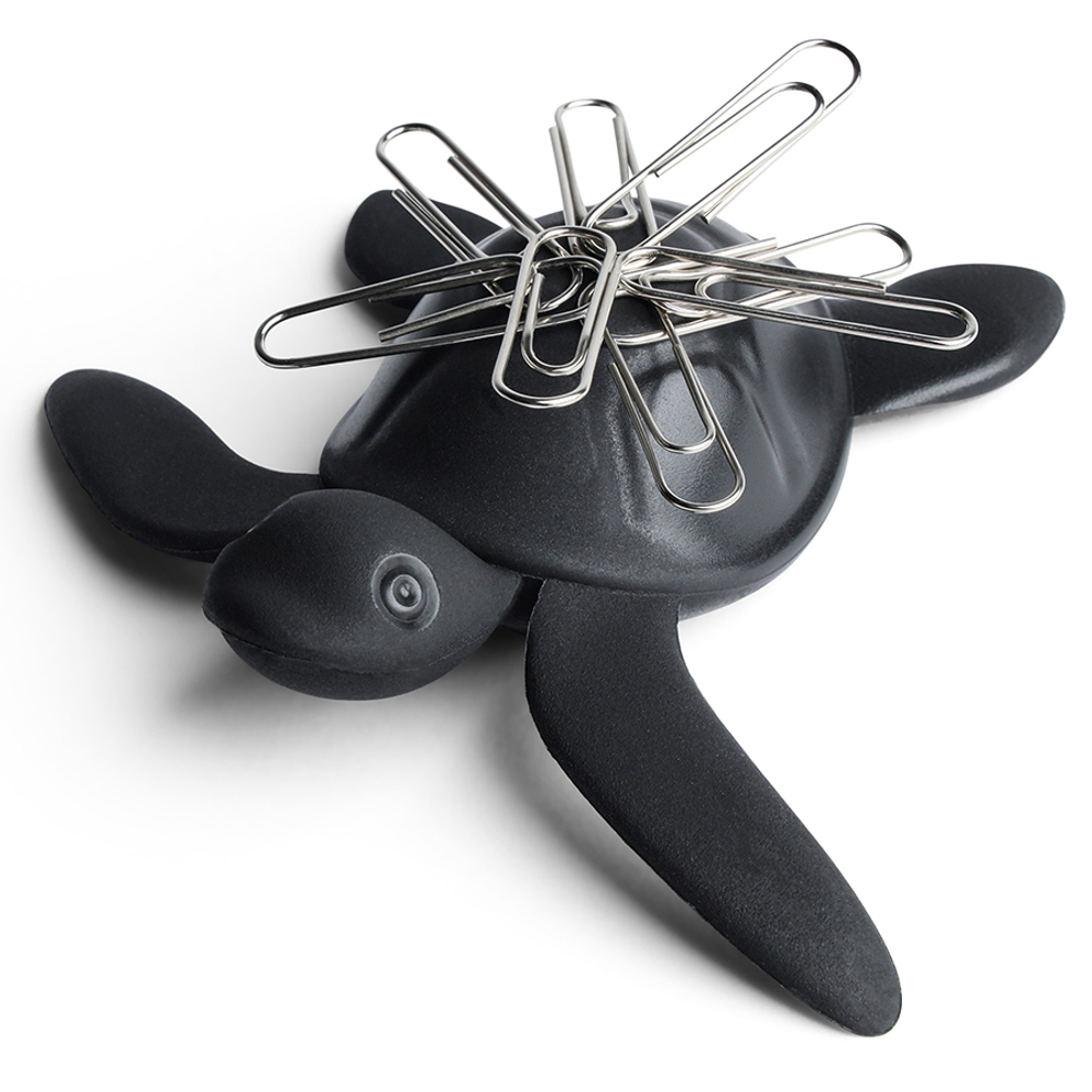 Магнит Qualy Save Turtle черный