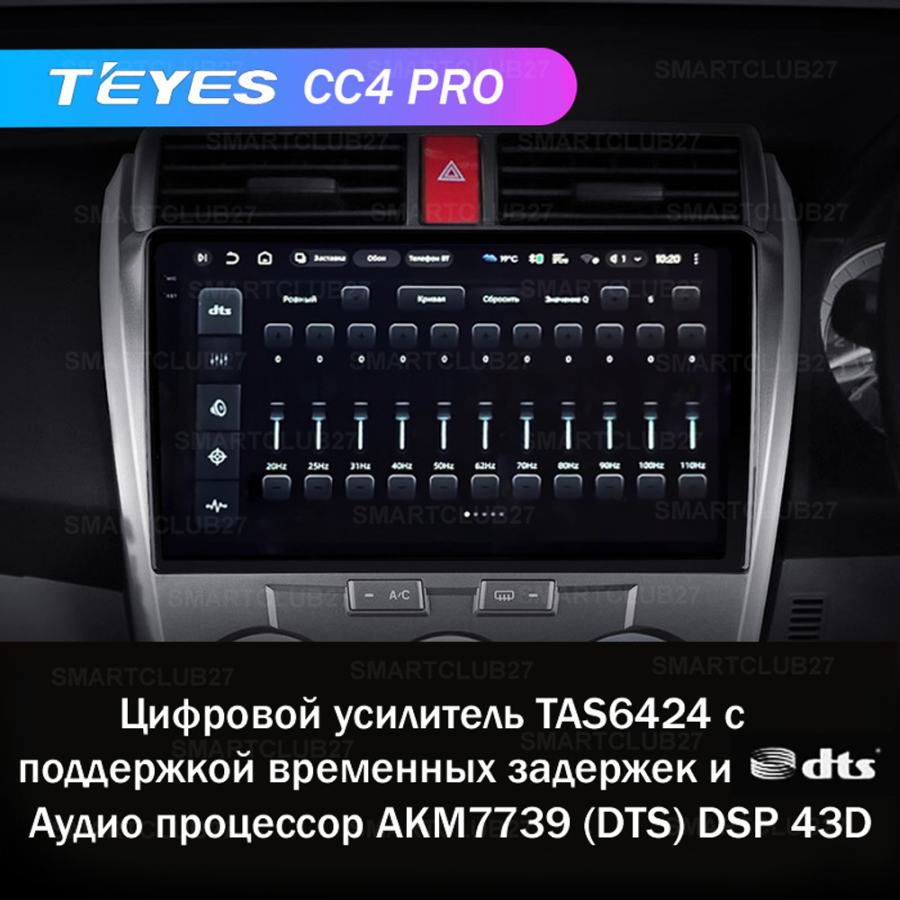 Teyes CC4 Pro 10,2" для Honda City 2008-2013