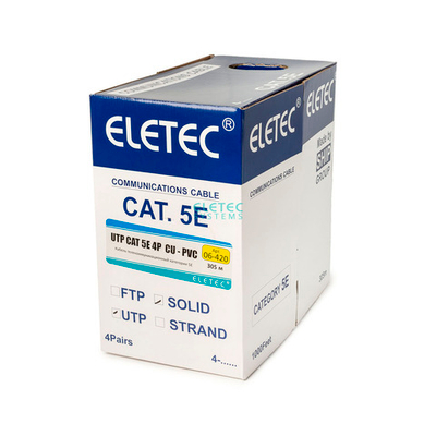 06-420G UTP кат.5e, 4 пары, 0,51 кабель витая пара Eletec