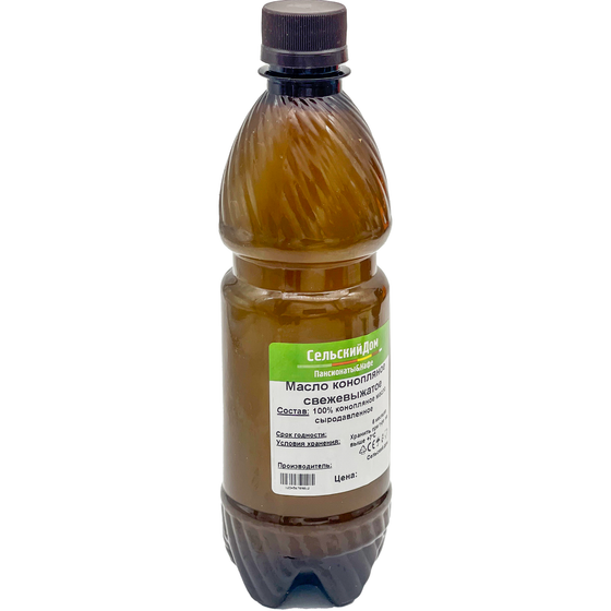 Масло конопляное сыродавленное Сельский Дом 500мл
