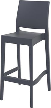 Стул пластиковый барный Maya Bar 75 серый