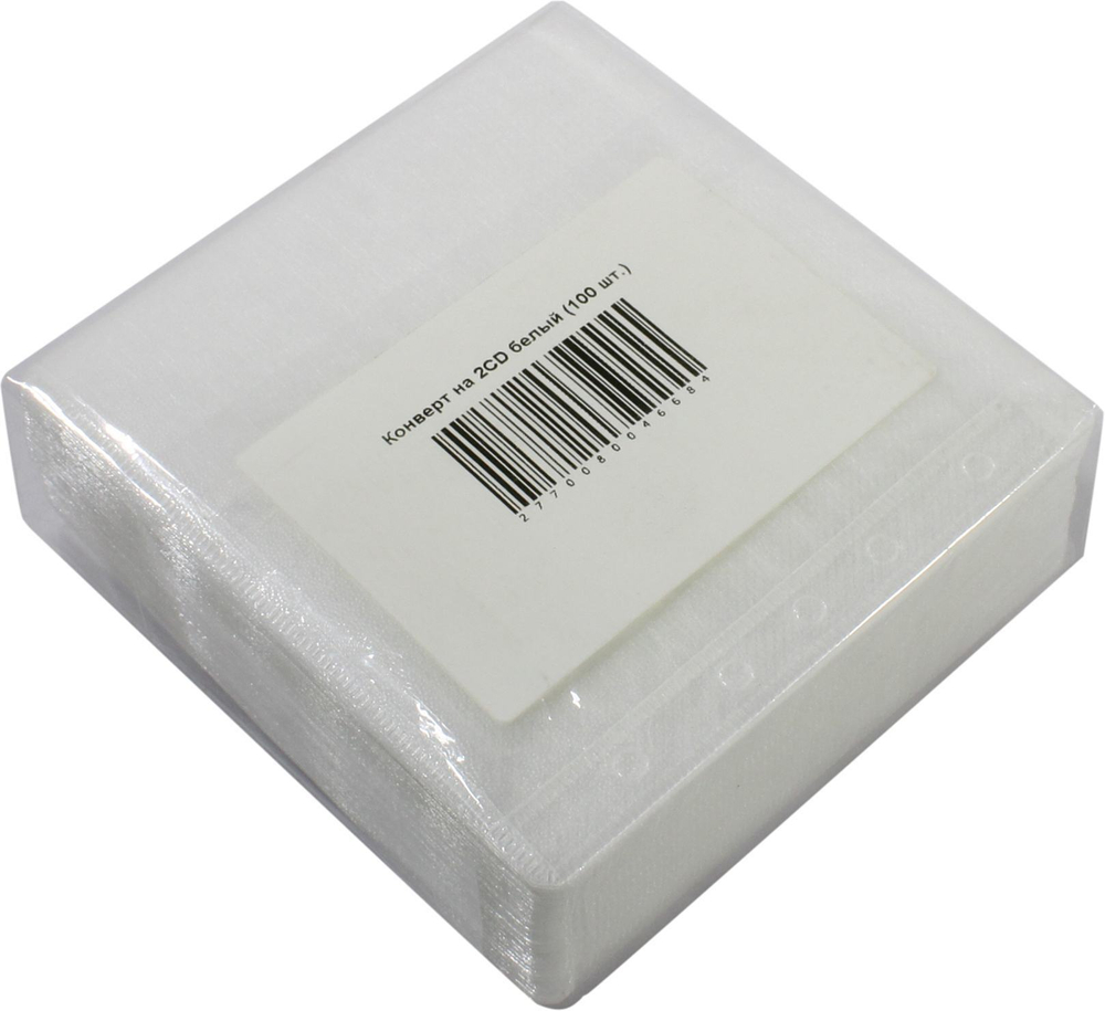 Mirex &lt;11111238&gt; Конверт для CD/DVD на 2 диска, белый, 1 шт