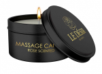 Массажная свеча с ароматом розы Massage Candle Rose Scented - 100 гр. (Цвет: черный)
