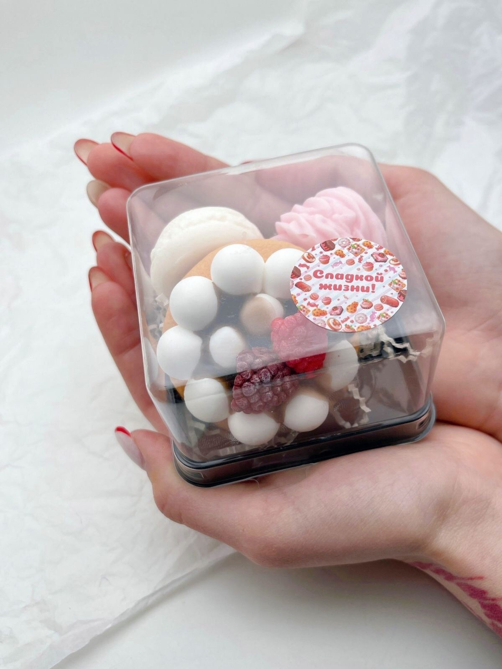 Набор мыла "Десерты-мини, роуз" Magic Benefit Soap