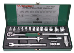 S04H3120S Набор головок торцевых 3/8"DR, 6-23 мм, 20 предметов