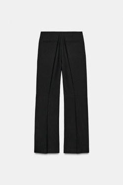 ZARA БРЮКИ МИНИМАЛИСТИЧНЫЕ ИЗ ШЕРСТИ — ZW COLLECTION, ЧЕРНЫЙ