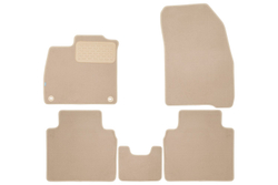 Коврики в салон для HONDA HONDA Accord XI 2023-, седан, 5шт (текстиль, бежевые) KLEVER0401803822112KH