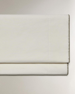 ZARA HOME ДЕТСКАЯ ПРОСТЫНЯ С ВЫШИВКОЙ, ЗЕЛЕНЫЙ