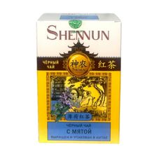 Чай черный Shennun с мятой 100 г, 2 шт