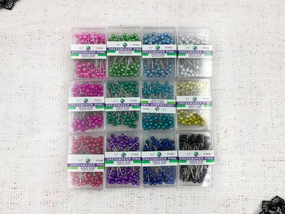 Набор булавок одностержневых с шариком, L 4 см (12 х 100шт)