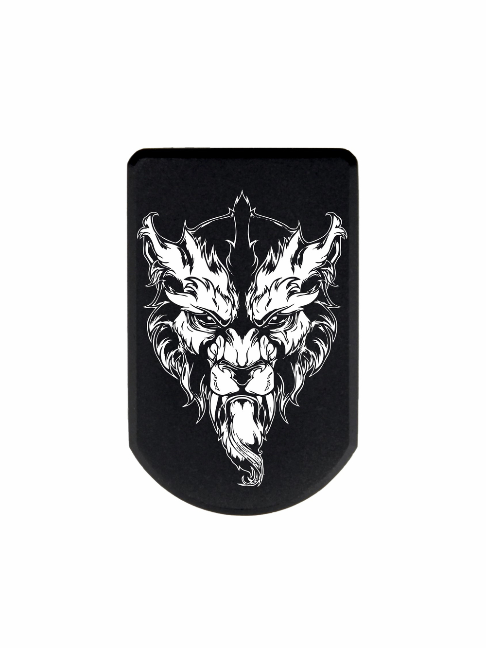 Пятка +3 патрона для магазинов Grand Power, ПЛК, CZ, Tanfoglio с гравировкой Саблезубый тигр