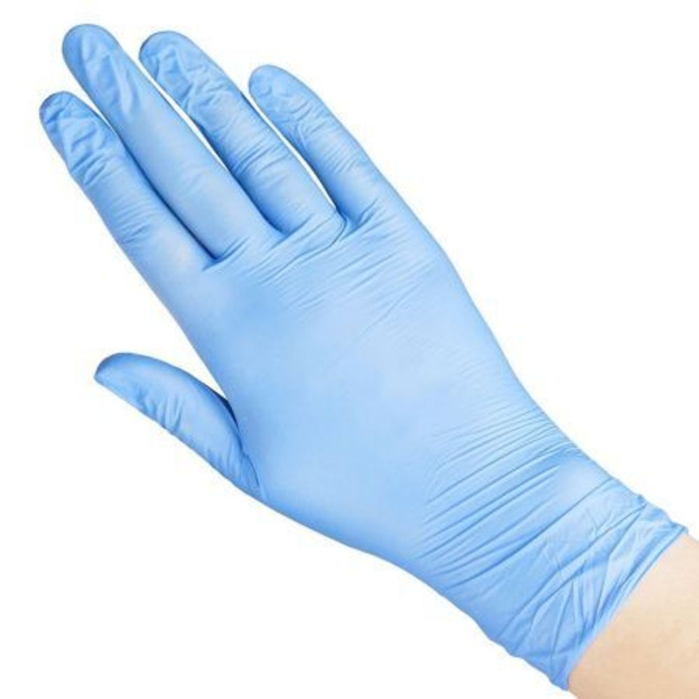 Перчатки медицинские нитриловые плотные Safe&amp;Care голубые XS, 100 пар
