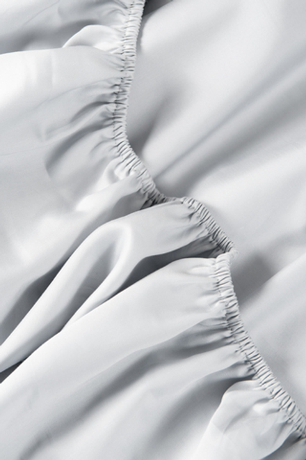 UTOPIA Простыня натяжная, сатин светло-серый