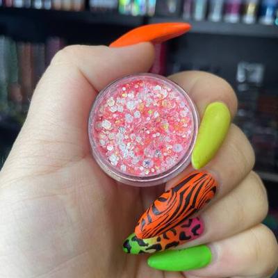 Крем-блестки LENA PANTERA коралловый неон 10 гр