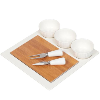 Набор для сервировки, фарфор, 26.5х26.5х7 см, 7 пр, Y6-2299