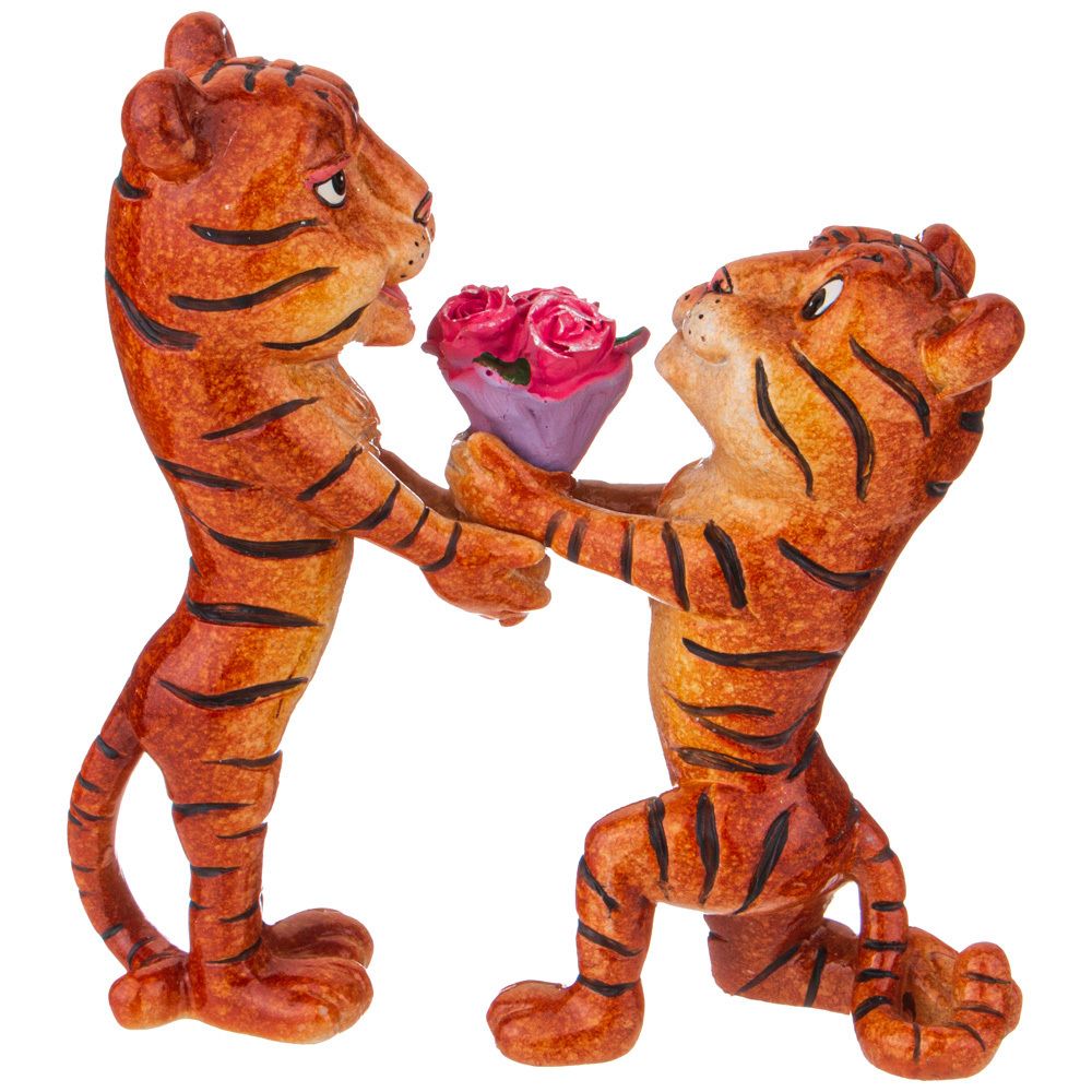 ФИГУРКА " Влюбленные ТИГРУЛИ" 15*6*17 СМ (КОР=24ШТ.)