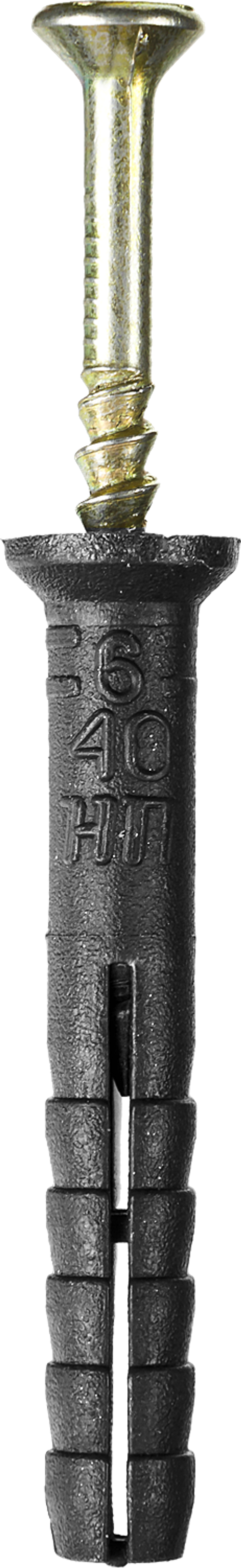 30641-08-080 Дюбель-гвоздь полипропиленовый с потайным бортиком