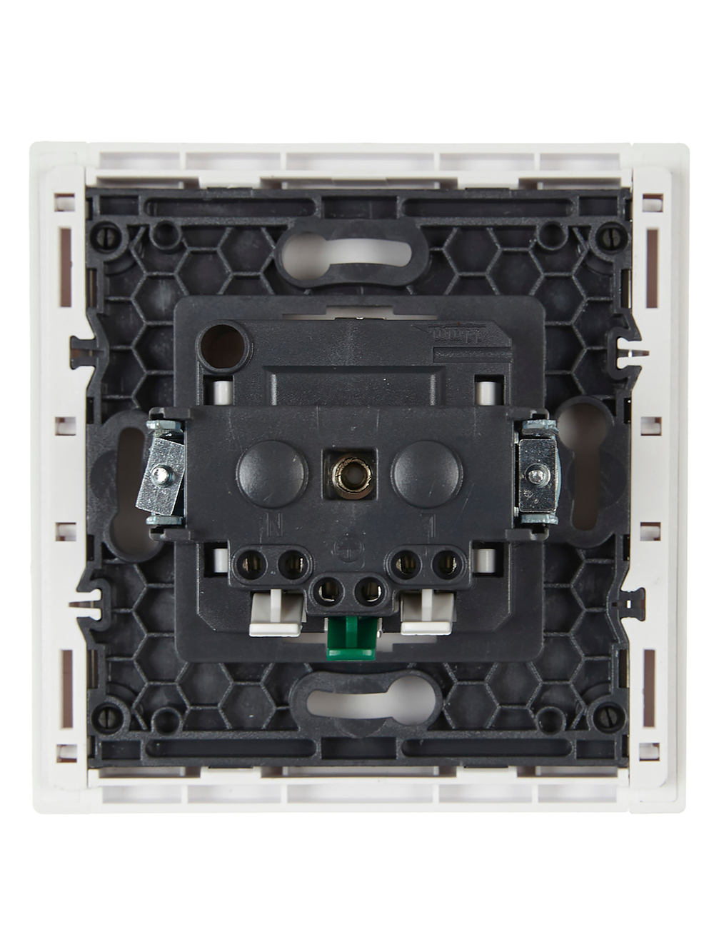 FORTE&PIANO Розетка 1-местная с заземлением с защитными шторками безвинтовое крепление 16А FP213 белый IEK