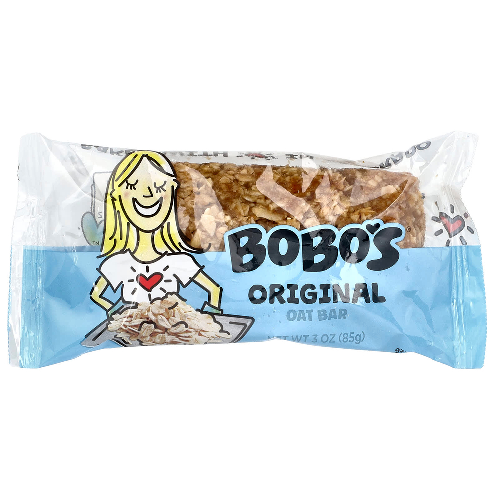 Bobo's Oat Bars, Оригинальные овсяные батончики, 12 батончиков, 85 г (3 унции)