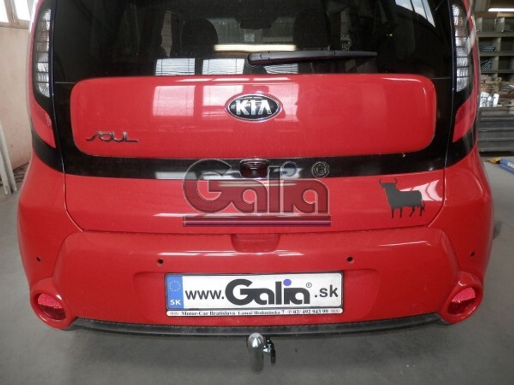 Фаркоп оцинкованный Galia K041A для Kia Soul 2014-(паспорт и сертификат в комплекте)(без электрики)