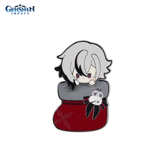 Значок металлический Genshin Impact Арлекино Arlecchino Cozy Winter Gathering 49347 (10013160/080525/5198437/3, Китай)