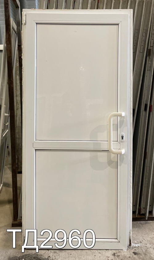 Дверь пластиковая входная Б/У 1960(в) x 900(ш)