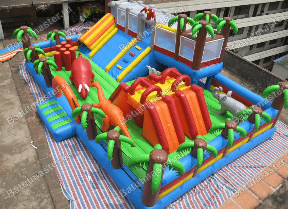 Надувной батут "Зоомир"