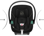 Коляска Cybex Priam IV Rosegold complete Aton S2 Moon Black Base One 4 в 1 Sepia Black