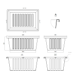 Ванна для хоз.нужд 440л Политим 440 л. прямоугольный (1280x880x520см;синий) - арт.560730