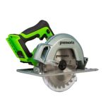 Дисковая пила акк. Greenworks GD24CS, 24V,б/щет,185х20мм, 4500 об/мин, рез 63мм,1х5Ач,ЗУ,кор (1500907CUG)