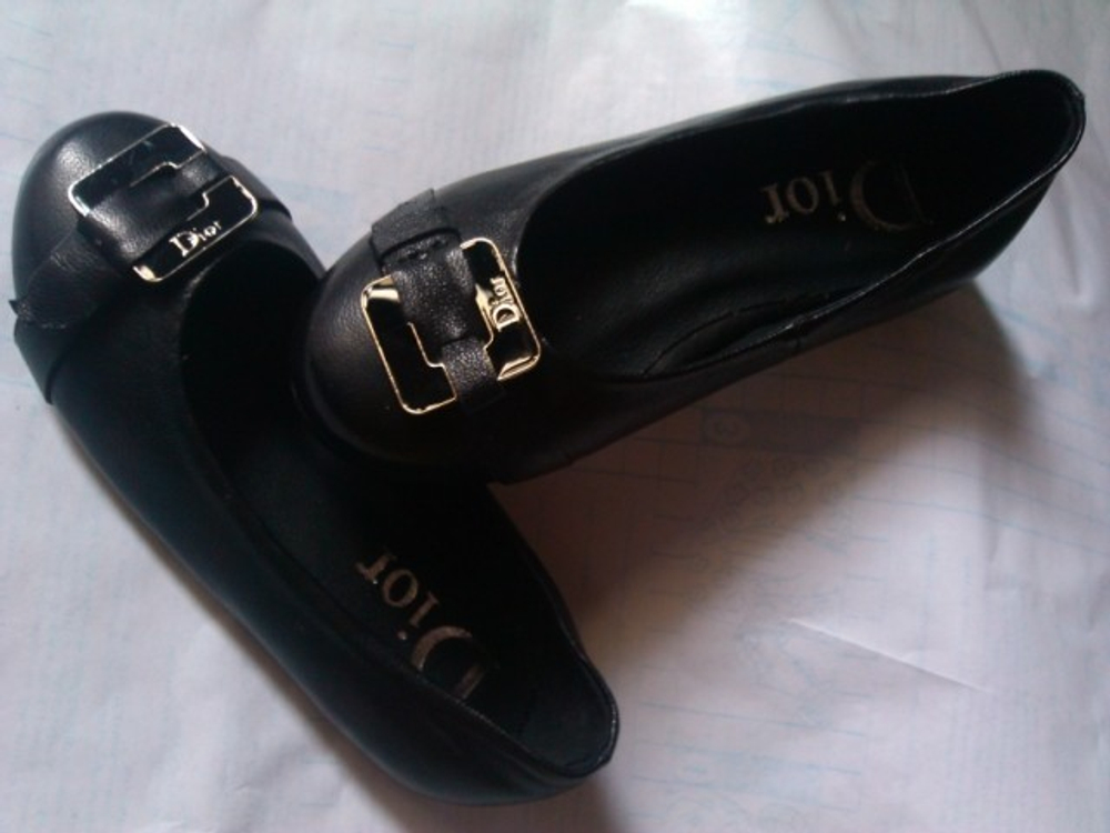 Балетки детские с ремешком и металлической пряжкой