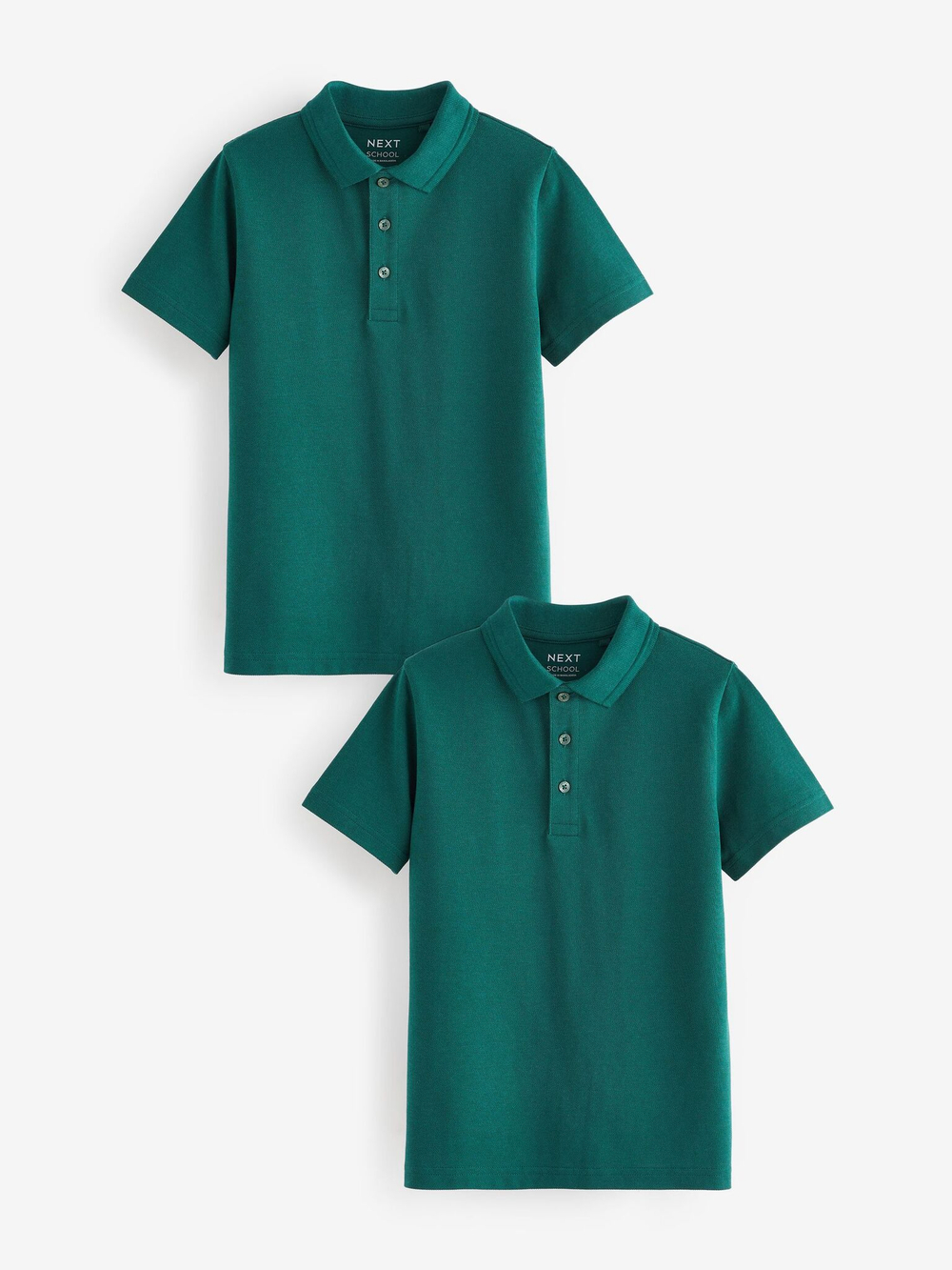 Поло для мальчика Next N20-081, 2 шт., Темно-зеленый