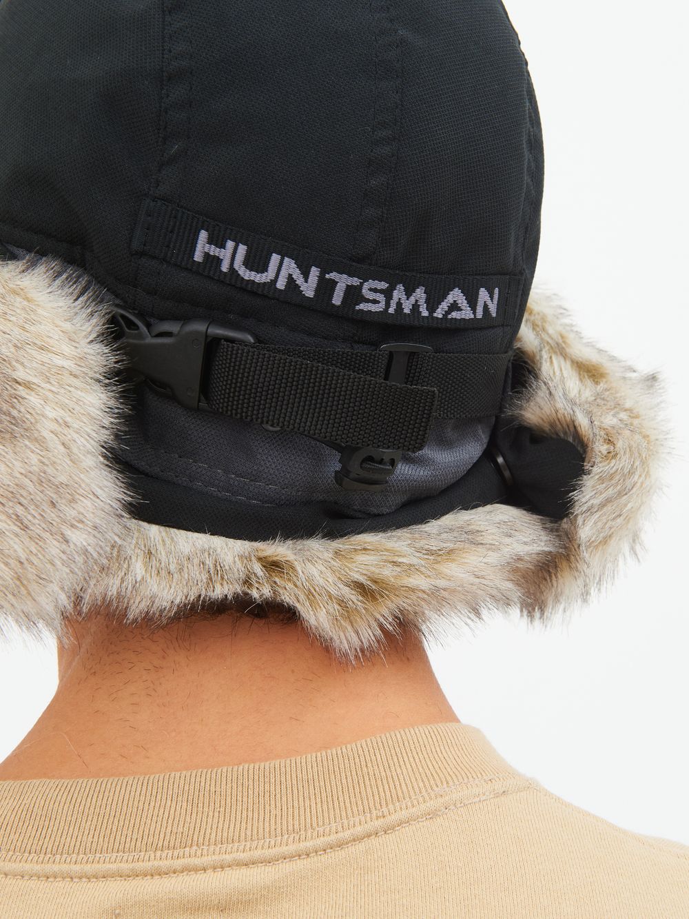 Шапка ушанка зимняя Горка-Люкс ткань Исландия цвет Серый