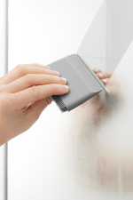 Щётка со скребком flex серая