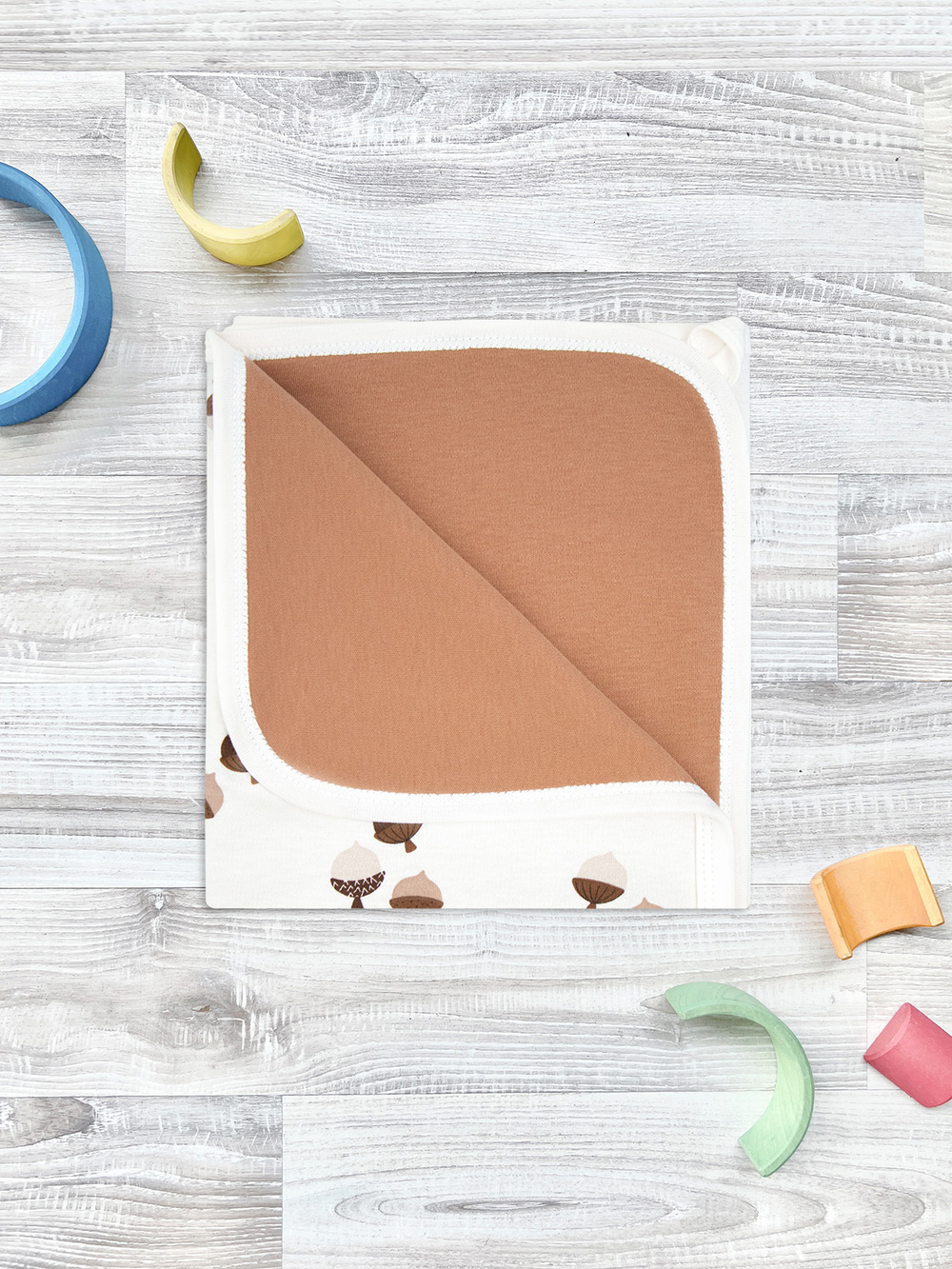 Двусторонний плед Mjölk Жёлуди