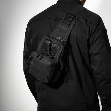 Тактическая сумка через плечо "HIKE BAG" black
