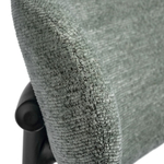 Стул полубарный Lucas 2 шалфей шенилл с чёрными ножками