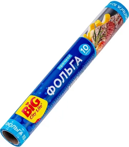 BIG City Фольга алюминиевая 10м, блок 25шт.