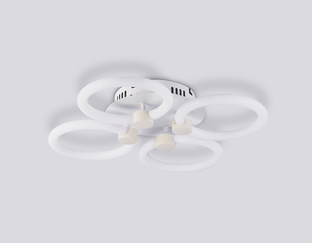 Потолочный светодиодный светильник с пультом FA3808/4 WH белый 3000K-6400K 82W 410*410*90 (ПДУ ИК)