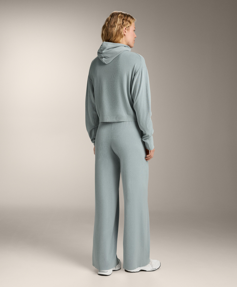 Oysho Трикотажная куртка с капюшоном, серо-голубой