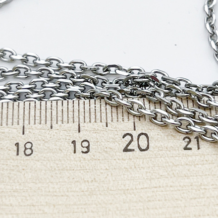 Цепочка, сталь, размер звена 4*2,6 мм, цена за 50 см