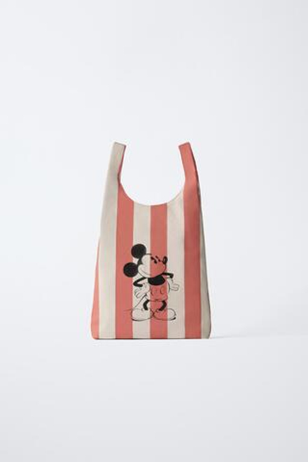 ZARA СУМКА-ТОУТ МИККИ МАУСОМ © DISNEY, РОЗОВЫЙ